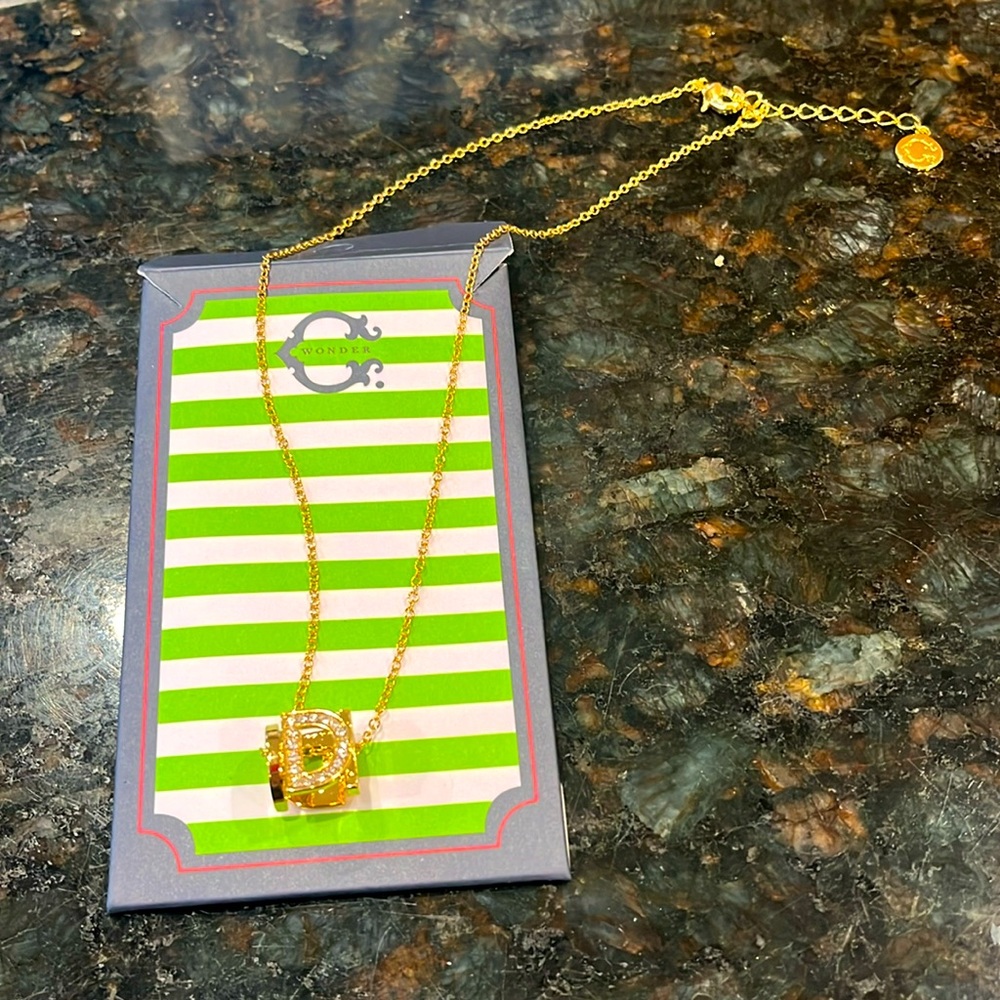 D initial necklace from C wonder NWTS.